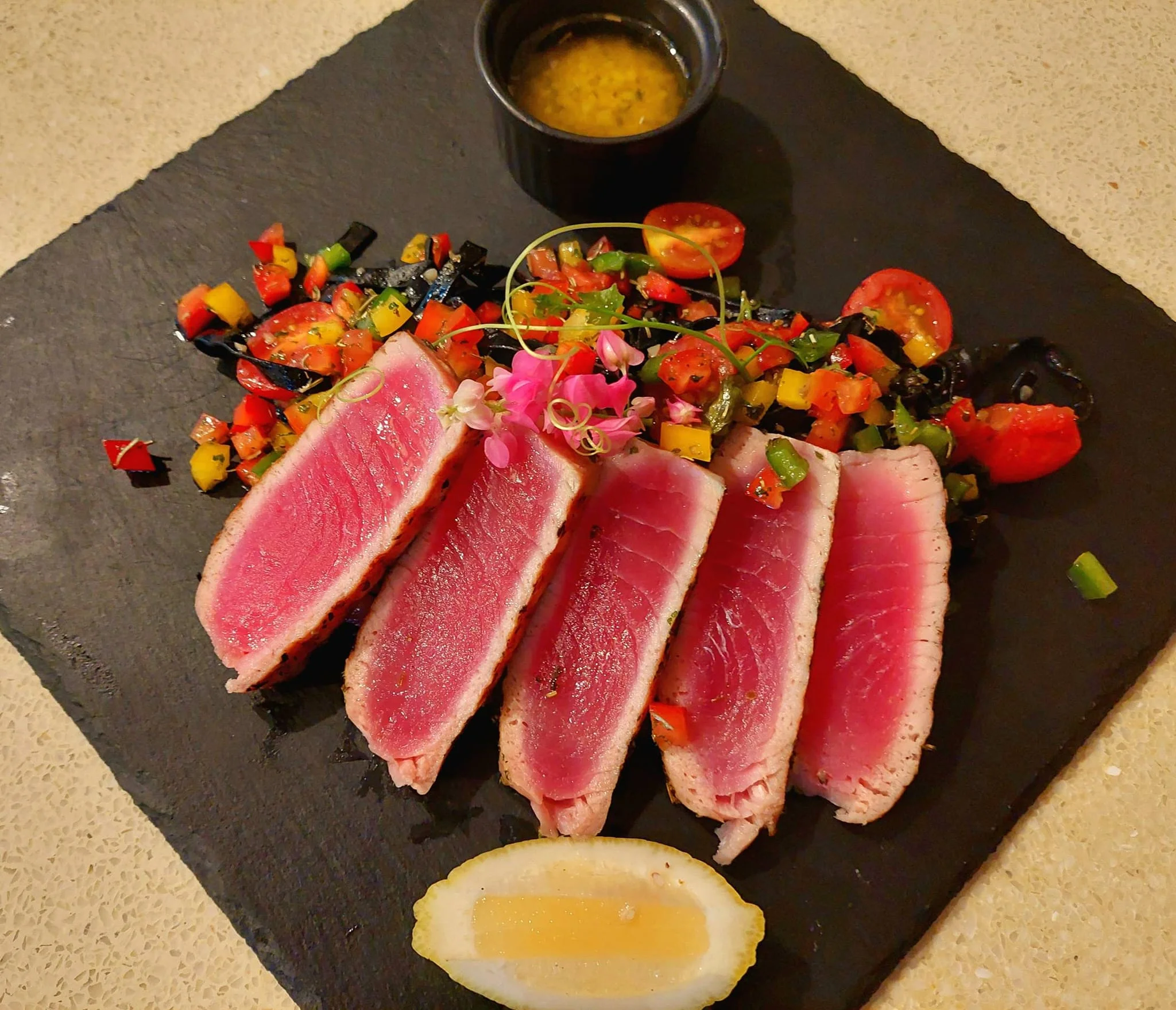 Restaurant The Cosy in Maenam and Fisherman's Village on Koh Samui Island, Thailand.